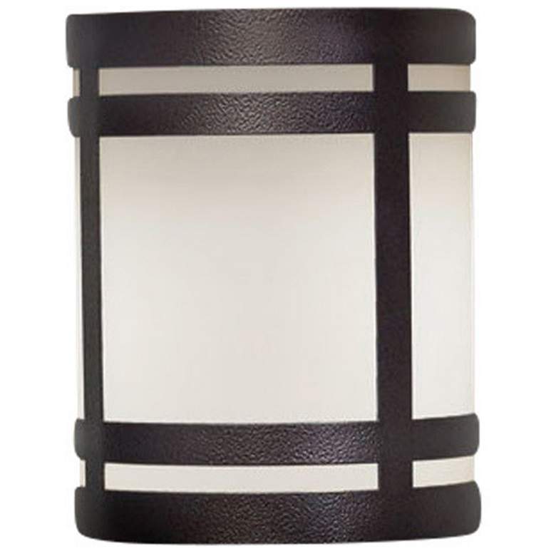 Image 1 Classics 9 3/4 inchH Chestnut Opal Acrylic Exterior Sconce LED