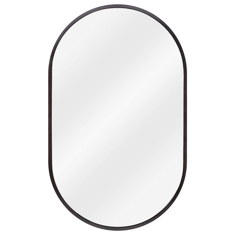 Image 2 Classics Canal Blackened Steel 24" x 40" Wall Mirror