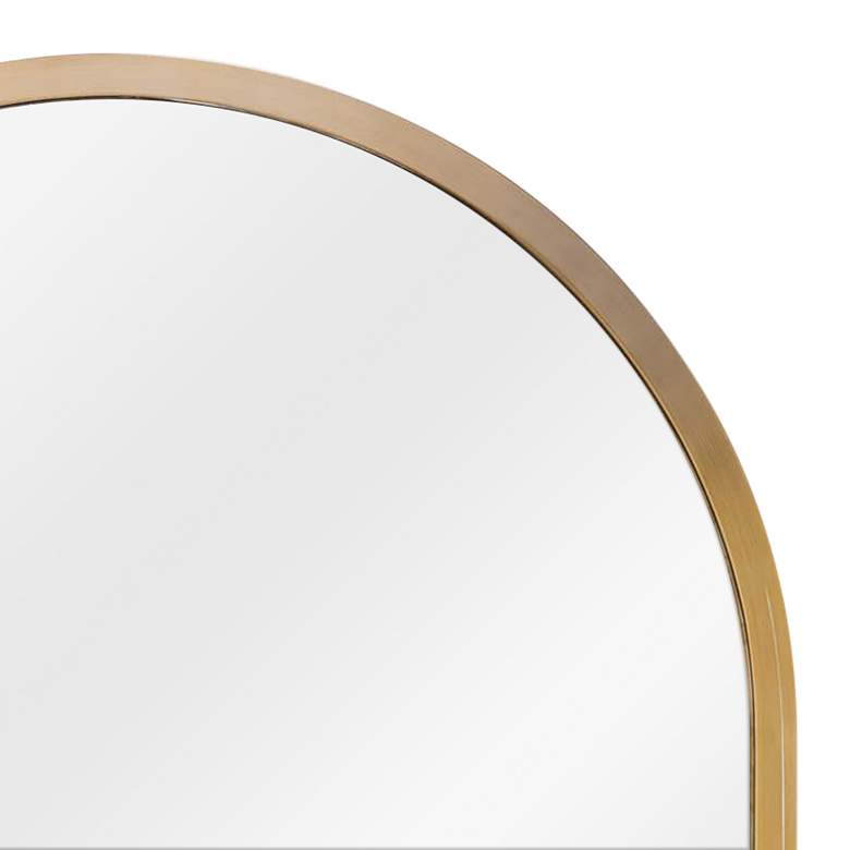 Image 2 Classics Canal Natural Brass 24 inch x 40 inch Wall Mirror more views