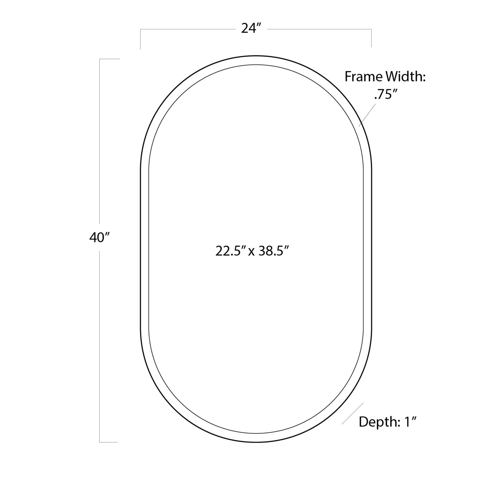 Image 7 Classics Canal Natural Brass 24" x 40" Wall Mirror more views