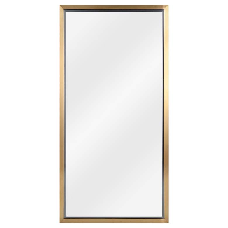 Image 2 Classics Natural Brass 24 inch x 48 inch Wall Mirror