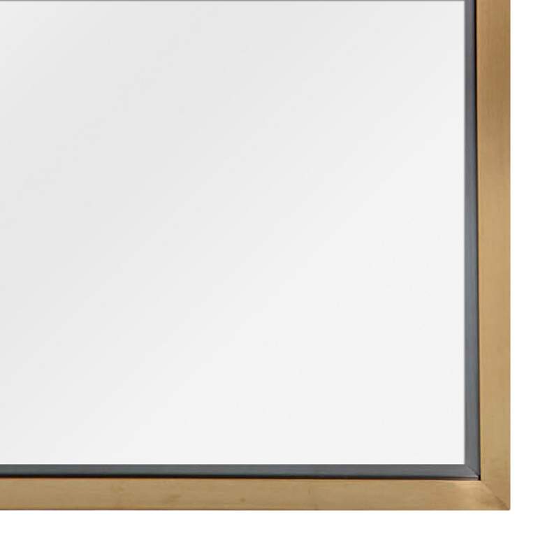 Image 3 Classics Natural Brass 24 inch x 48 inch Wall Mirror more views