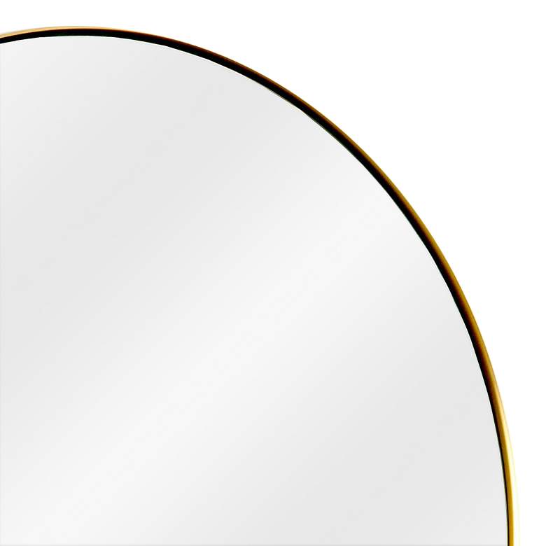 Image 2 Classics Rowen Natural Brass 30" Round Wall Mirror more views