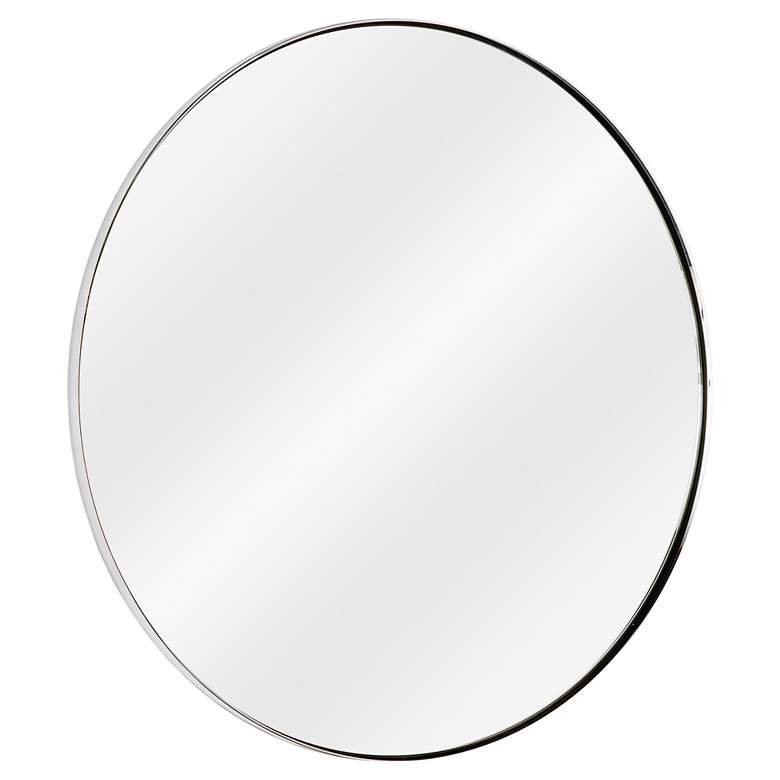 Image 1 Classics Rowen Polished Nickel 30" Round Wall Mirror