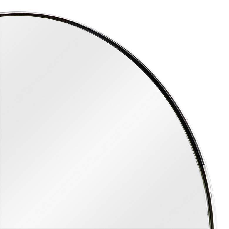 Image 2 Classics Rowen Polished Nickel 30 inch Round Wall Mirror more views