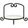 Classique 18 1/2" Wide Rustic Round Marble Server Tray