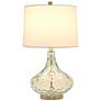 3_Classix Dimpled Blue Glass Table Lamp more views