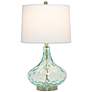 5_Classix Dimpled Blue Glass Table Lamp more views