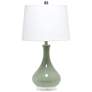 2_Classix Droplet Sage Green Ceramic Table Lamp