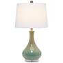 3_Classix Droplet Sage Green Ceramic Table Lamp more views