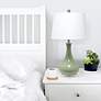 6_Classix Droplet Sage Green Ceramic Table Lamp more views