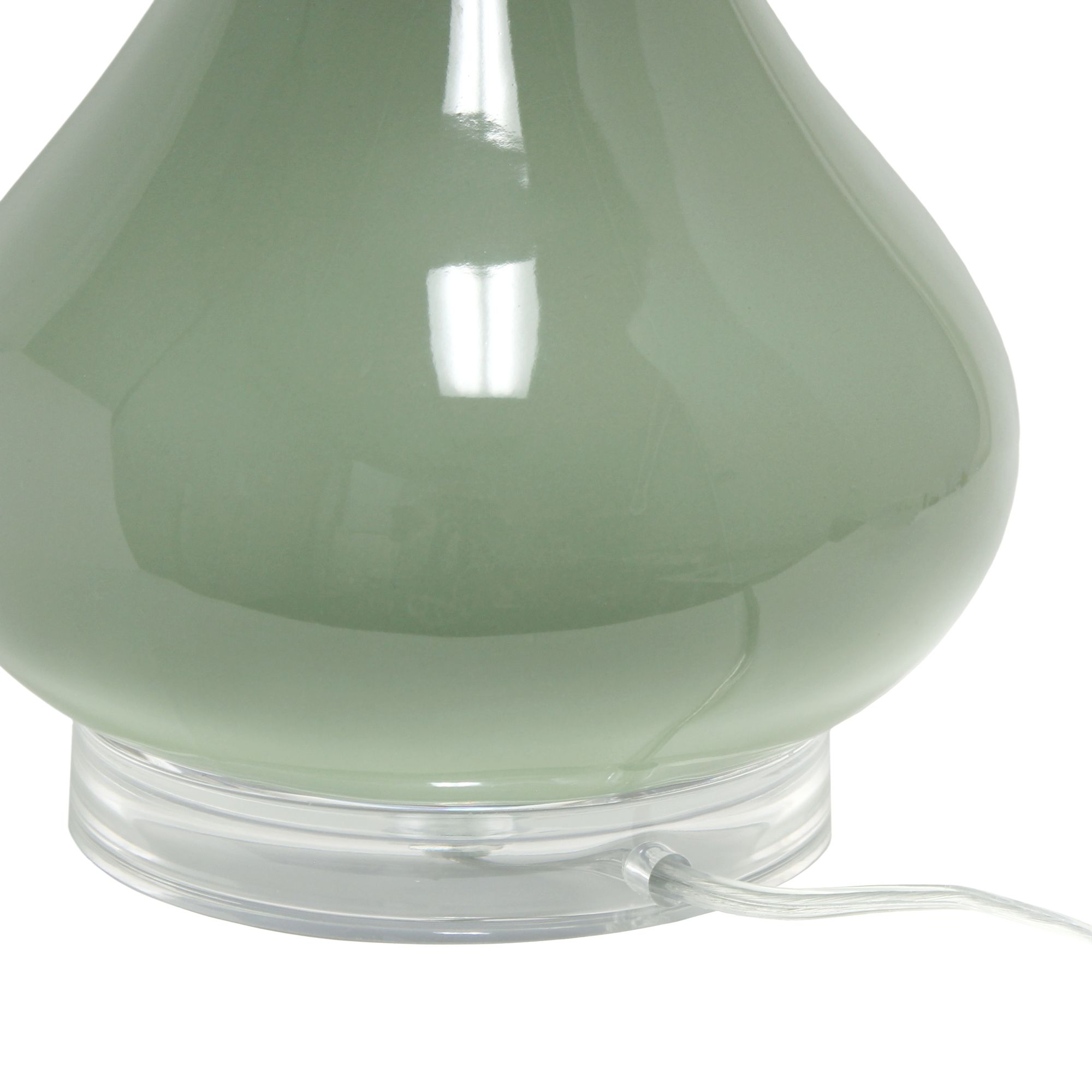 Classix Droplet Sage Green Ceramic Table Lamp