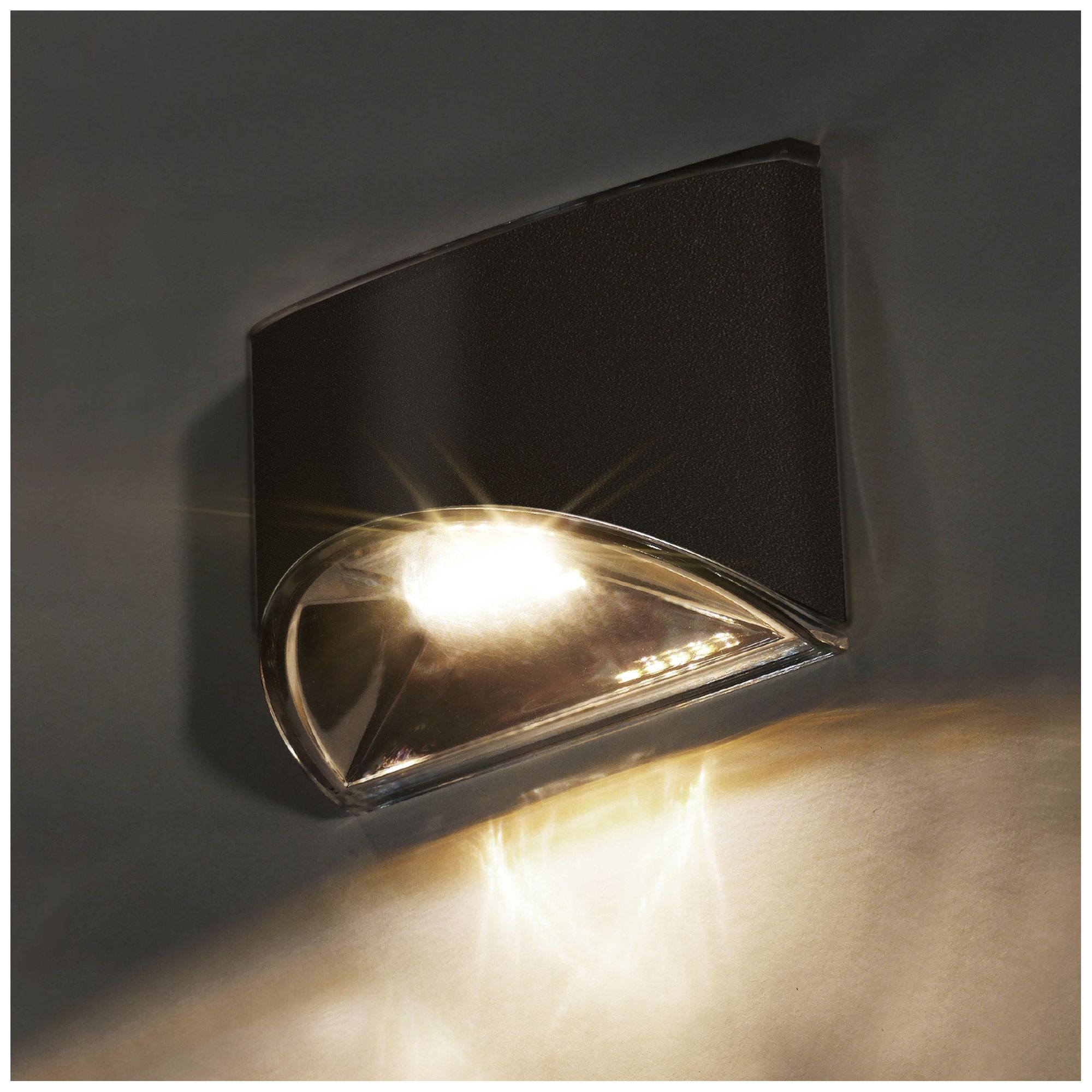 Image 2 Classy Caps Black Stainless Steel Deck & Wall Light more views