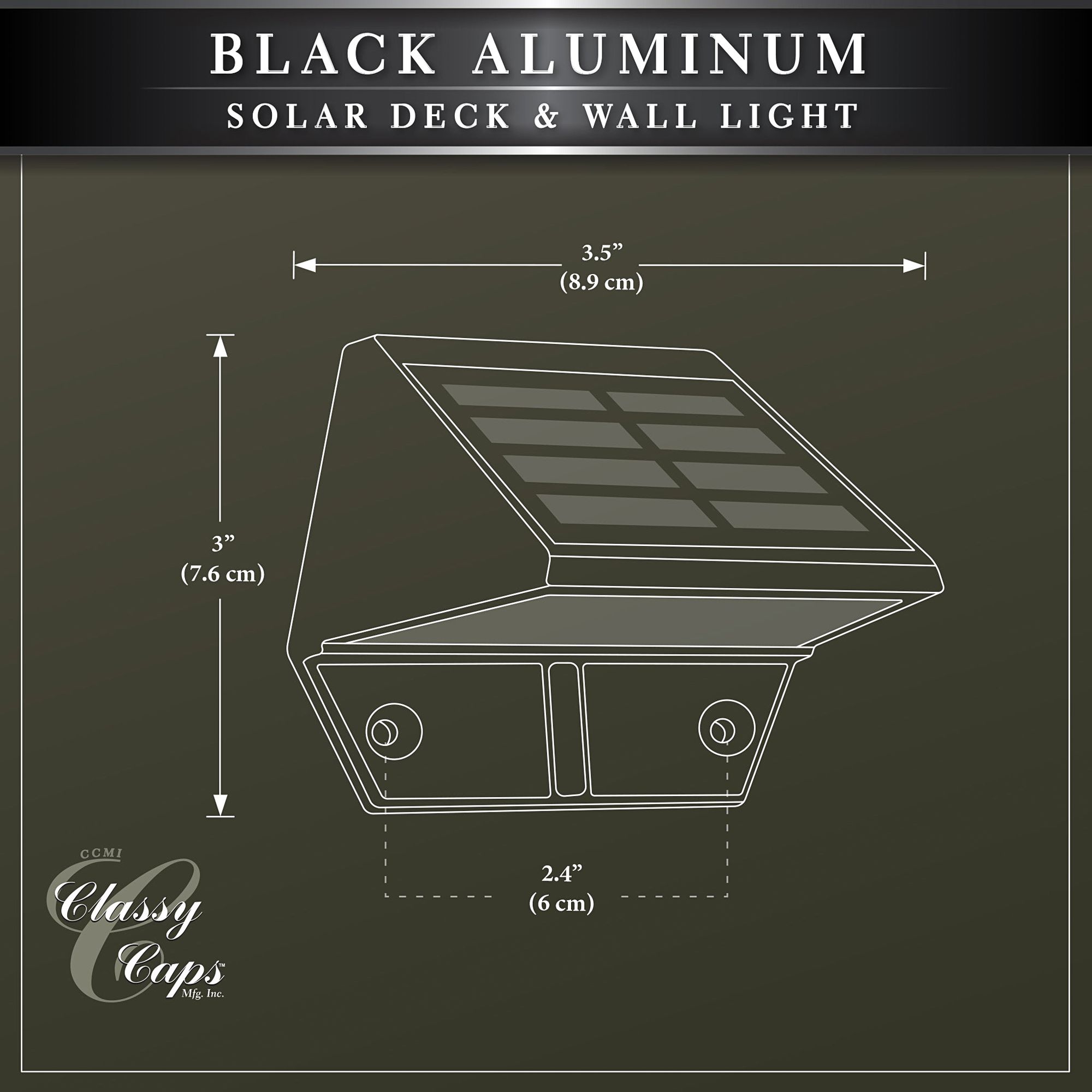 Watch A Video About the Canarsie Black Outdoor Solar LED Deck Light