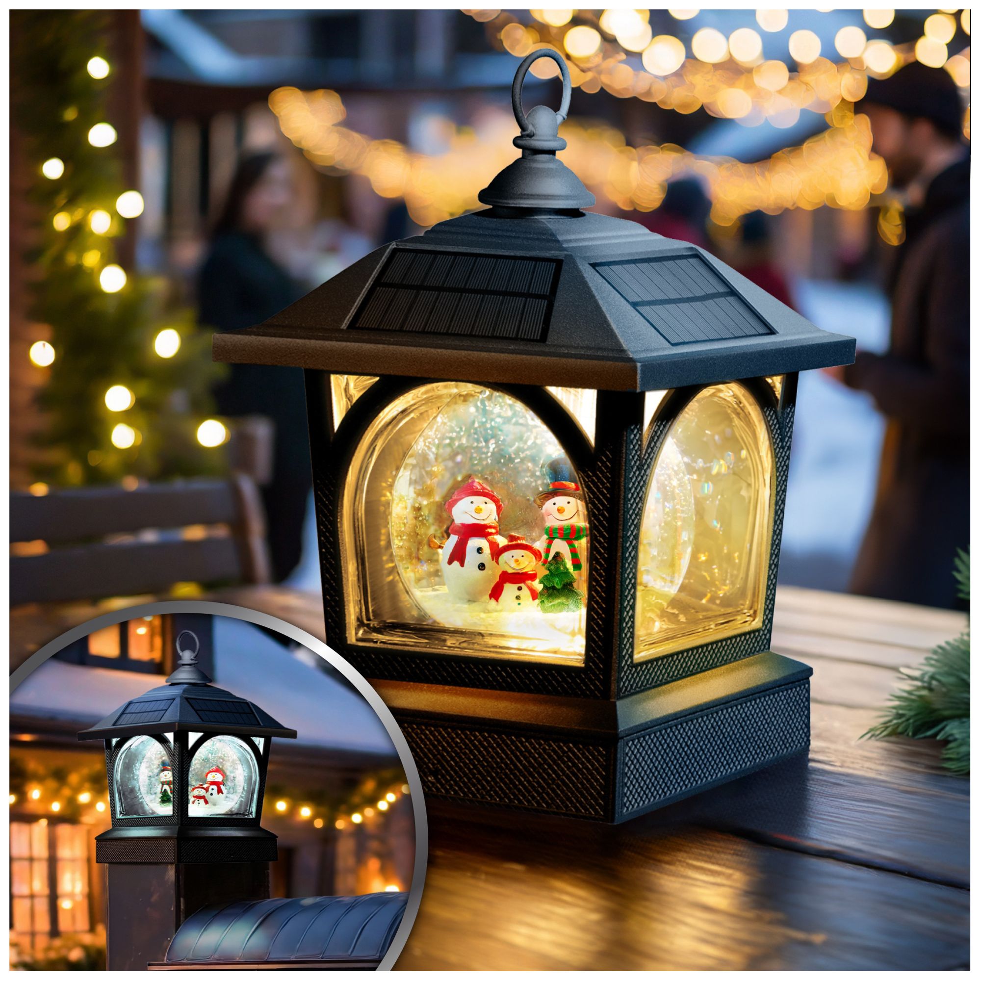 Image 2 Classy Caps Solar Holiday Globe Lantern more views