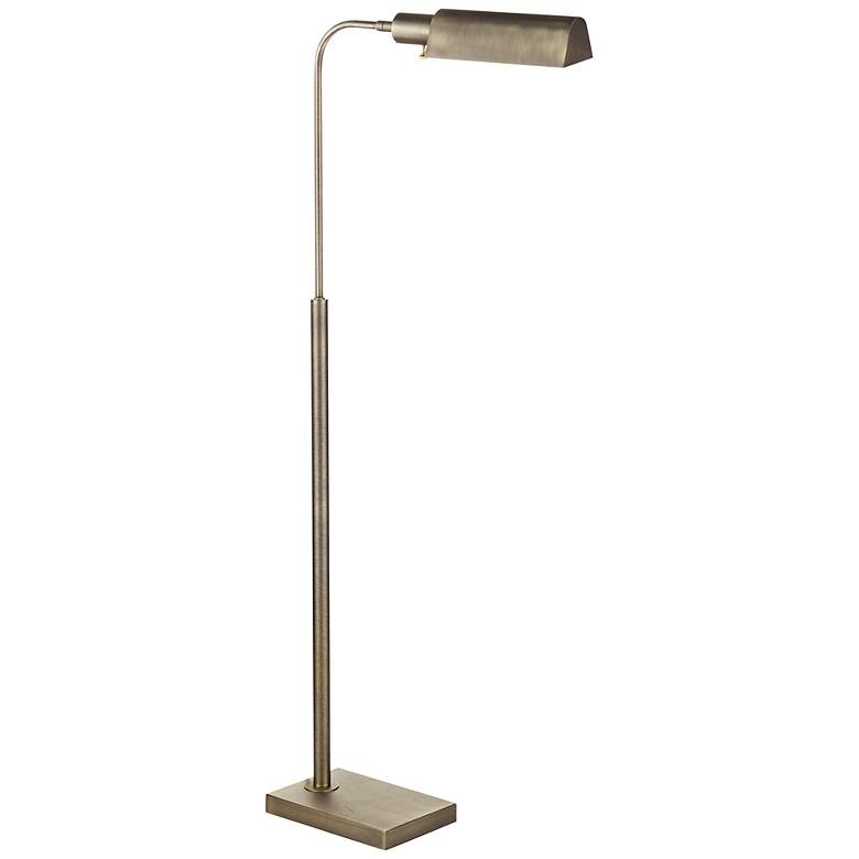 Image 1 Clatsop Antique Brass Pharmacy Floor Lamp