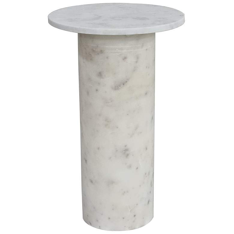 Image 1 Claude 19.25 " Wide Round Accent Table White
