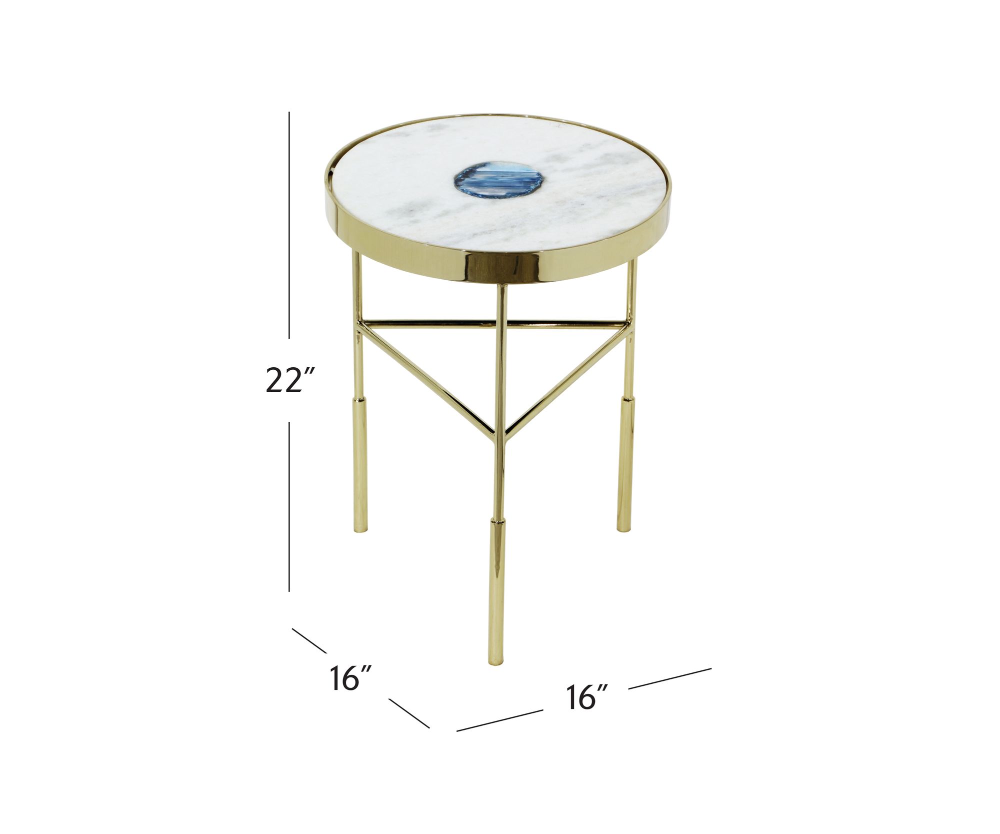 Image 4 Claude 19.25 " Wide Round Accent Table White more views