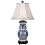 Claude 30 1/2" Traditional Blue and White Porcelain Table Lamp