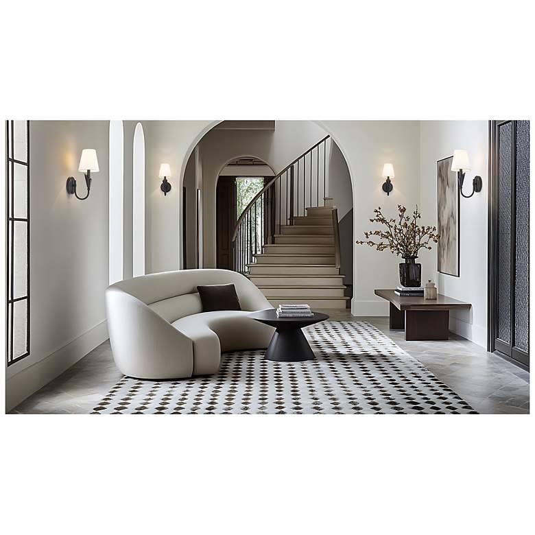 Image 3 Claudelle by Z-Lite Matte Black 1 Light Wall Sconce more views