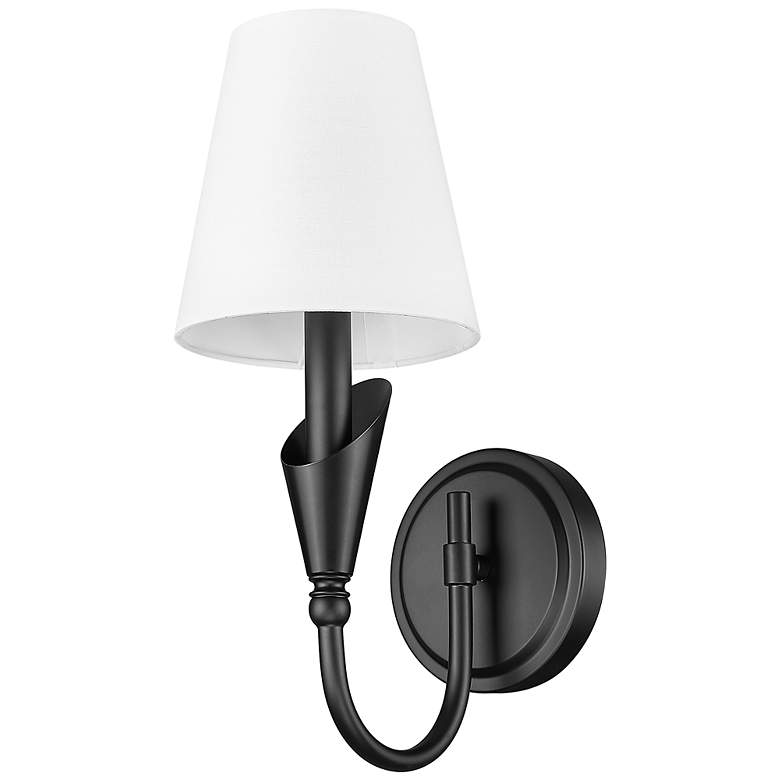 Image 7 Claudelle by Z-Lite Matte Black 1 Light Wall Sconce more views
