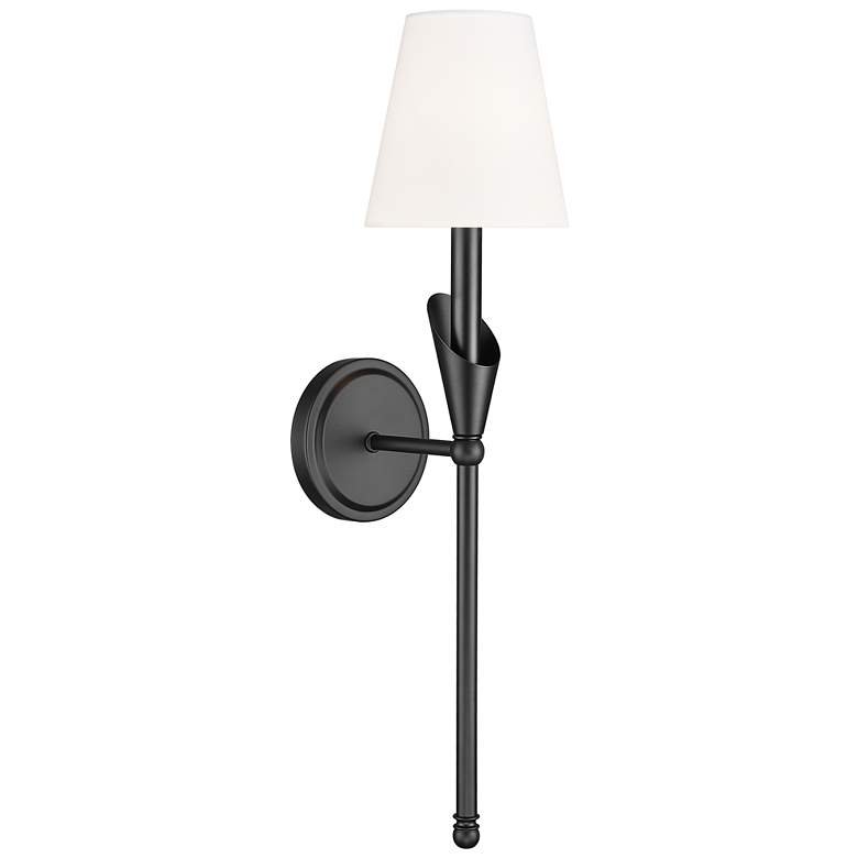 Image 1 Claudelle by Z-Lite Matte Black 1 Light Wall Sconce