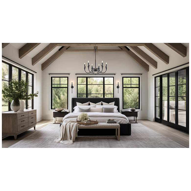 Image 2 Claudelle by Z-Lite Matte Black 1 Light Wall Sconce more views