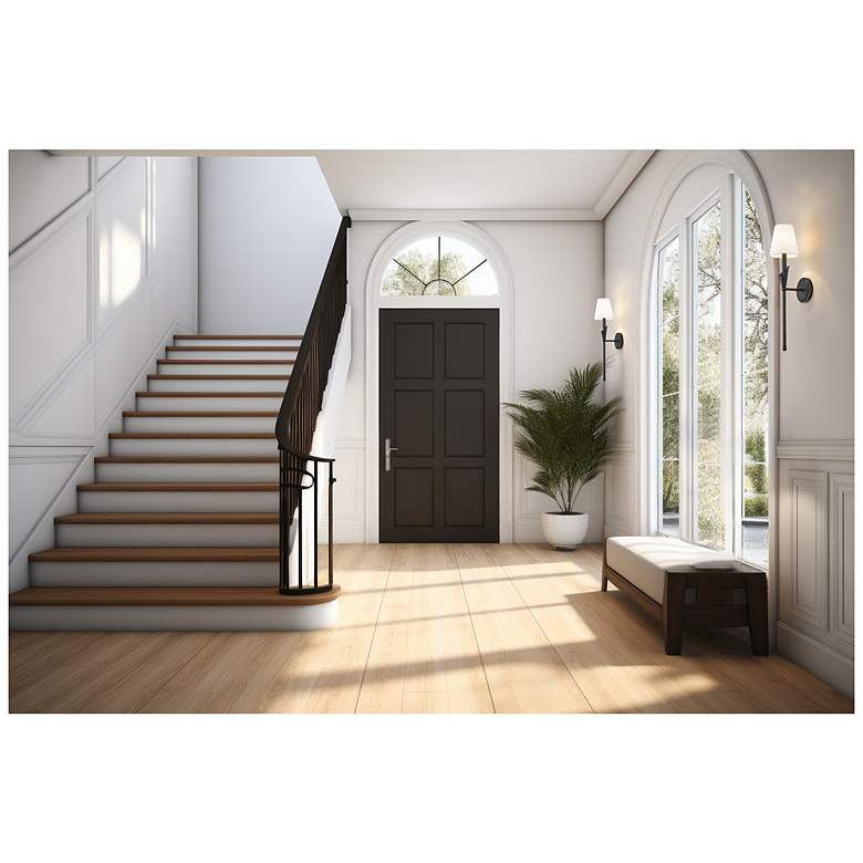 Image 3 Claudelle by Z-Lite Matte Black 1 Light Wall Sconce more views