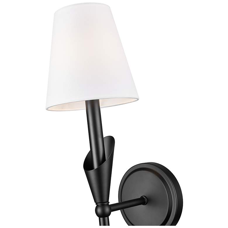Image 6 Claudelle by Z-Lite Matte Black 1 Light Wall Sconce more views
