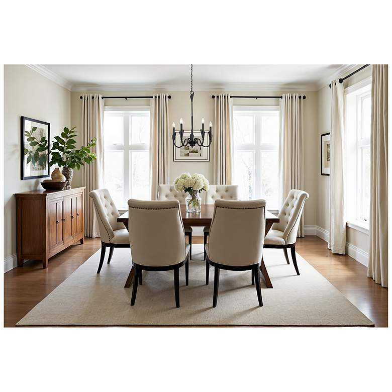 Image 2 Claudelle by Z-Lite Matte Black 5 Light Chandelier more views