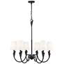 1_Claudelle by Z-Lite Matte Black 6 Light Chandelier