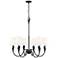 Claudelle by Z-Lite Matte Black 6 Light Chandelier