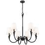 5_Claudelle by Z-Lite Matte Black 6 Light Chandelier more views