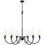1_Claudelle by Z-Lite Matte Black 6 Light Chandelier