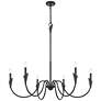 4_Claudelle by Z-Lite Matte Black 6 Light Chandelier more views