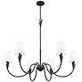 5_Claudelle by Z-Lite Matte Black 6 Light Chandelier more views
