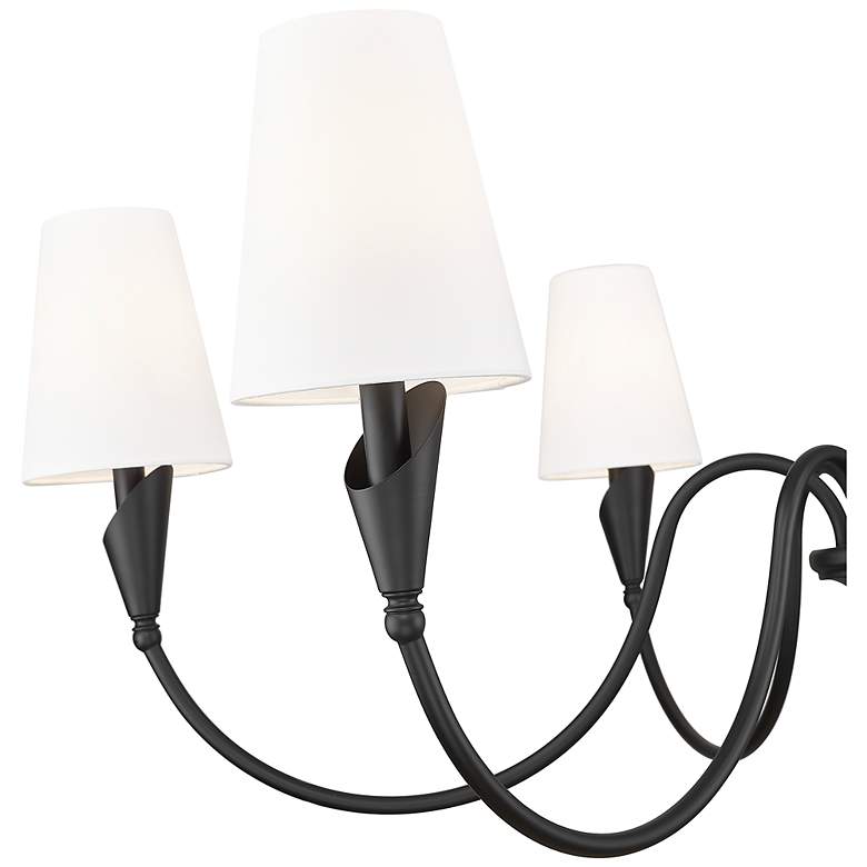 Image 6 Claudelle by Z-Lite Matte Black 6 Light Chandelier more views