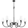 7_Claudelle by Z-Lite Matte Black 6 Light Chandelier more views