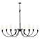 Claudelle by Z-Lite Matte Black 8 Light Chandelier