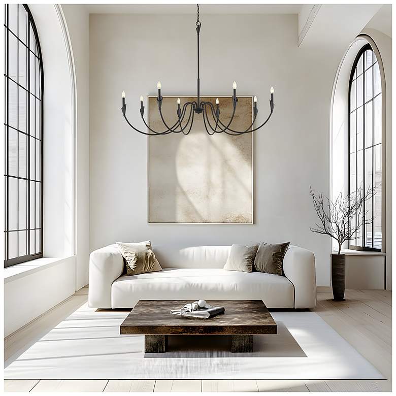 Image 2 Claudelle by Z-Lite Matte Black 8 Light Chandelier more views