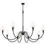 5_Claudelle by Z-Lite Matte Black 8 Light Chandelier more views