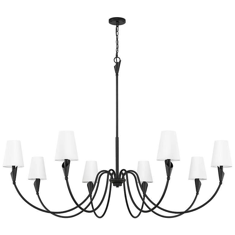 Image 7 Claudelle by Z-Lite Matte Black 8 Light Chandelier more views