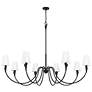 7_Claudelle by Z-Lite Matte Black 8 Light Chandelier more views