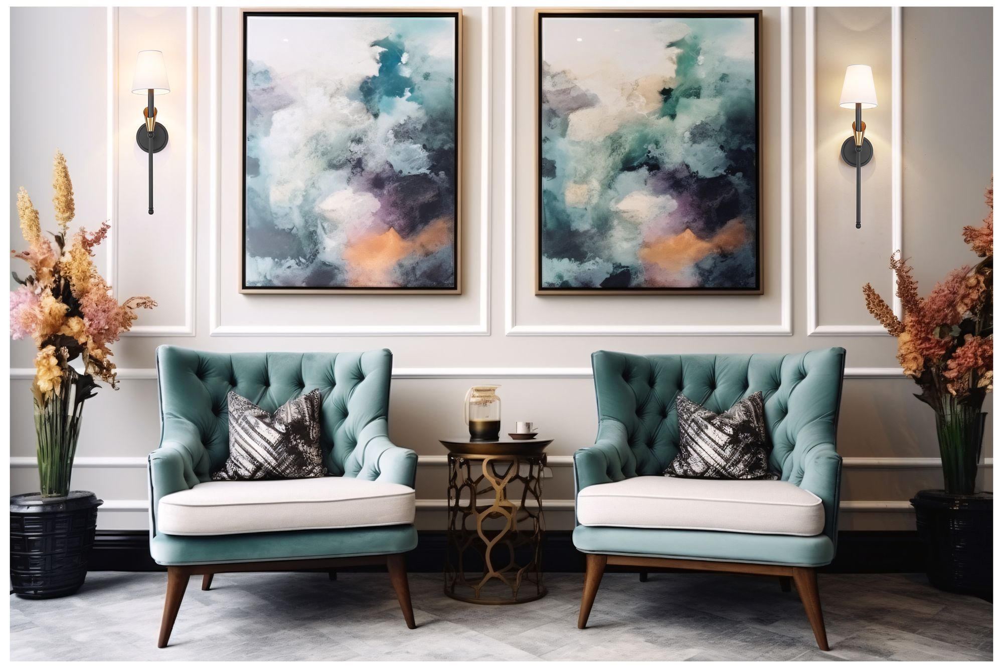 Image 3 Claudelle by Z-Lite Matte Black + Modern Gold 1 Light Wall Sconce more views