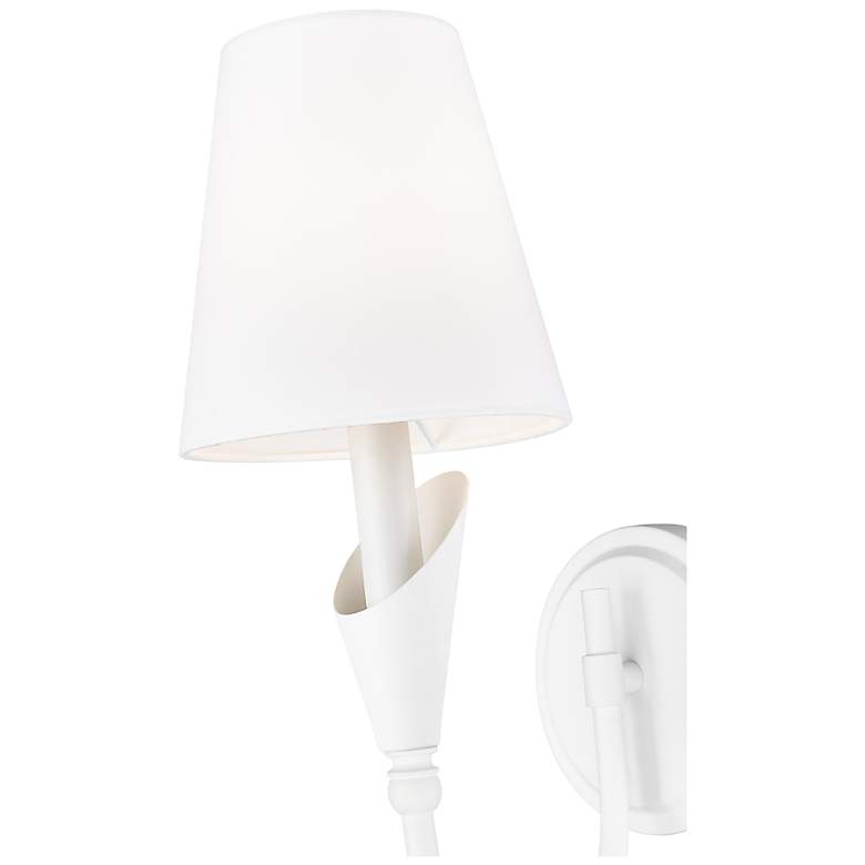 Image 6 Claudelle by Z-Lite Textured White 1 Light Wall Sconce more views