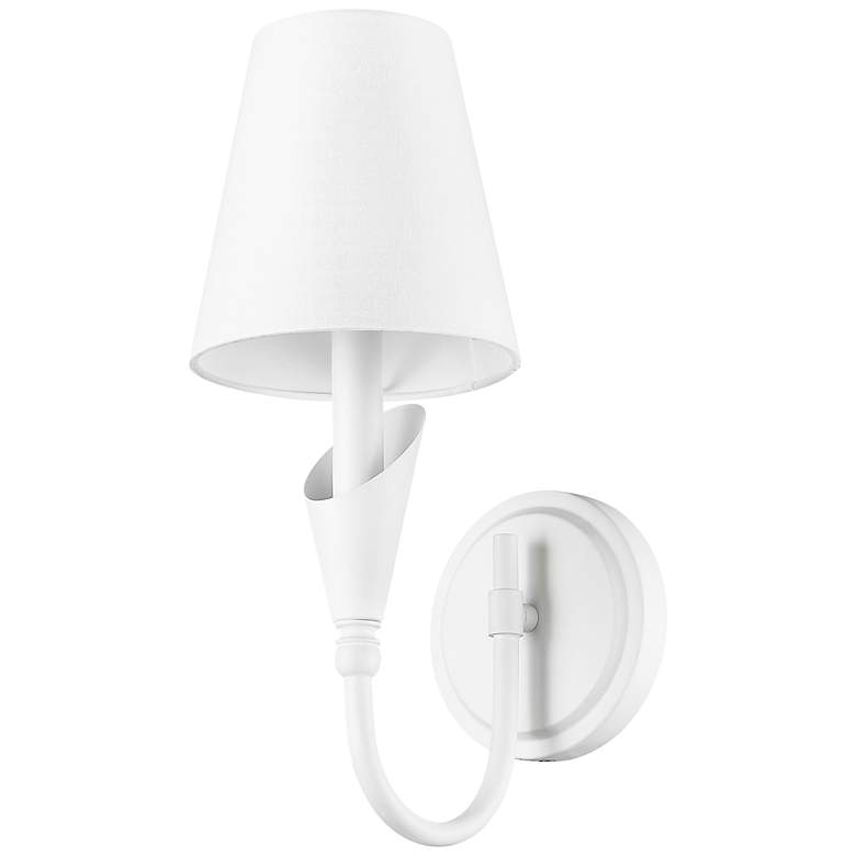Image 7 Claudelle by Z-Lite Textured White 1 Light Wall Sconce more views