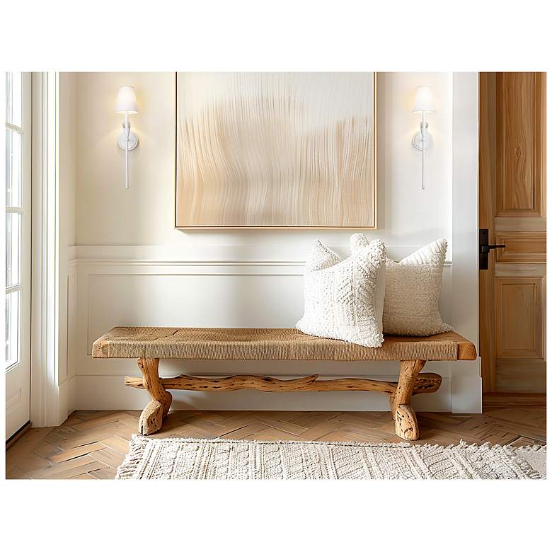 Image 2 Claudelle by Z-Lite Textured White 1 Light Wall Sconce more views