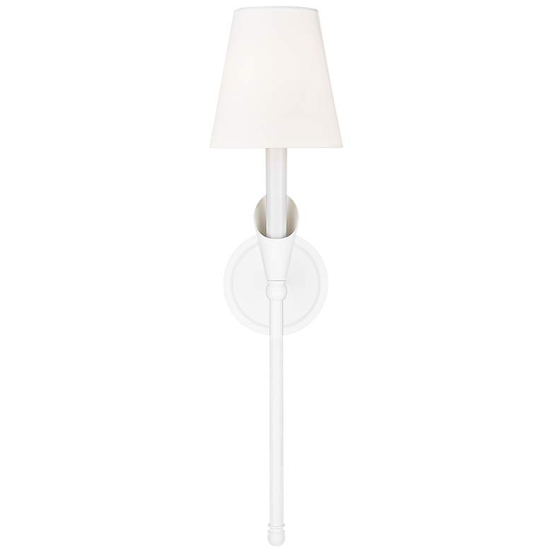 Image 4 Claudelle by Z-Lite Textured White 1 Light Wall Sconce more views
