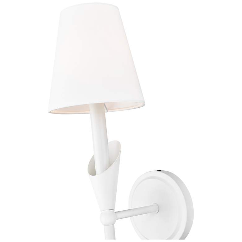 Image 6 Claudelle by Z-Lite Textured White 1 Light Wall Sconce more views
