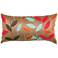 Claudia Multi-Color Leaf Brown 21" x 11" Throw Pillow